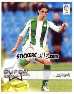 Sticker Capi (Real Betis) - Superliga de Estrellas 2002-2003 n. 9 - Panini