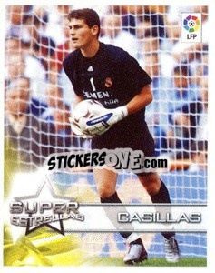 Sticker Casillas (Real Madrid) - Superliga de Estrellas 2002-2003 n. 10 - Panini