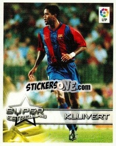 Sticker Kluivert (F.C. Barcelona) - Superliga de Estrellas 2002-2003 n. 23 - Panini