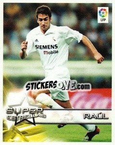 Sticker Raúl González (Real Madrid) - Superliga de Estrellas 2002-2003 n. 35 - Panini