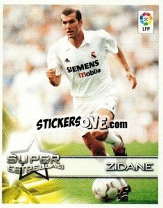 Sticker Zidane (Real Madrid) - Superliga de Estrellas 2002-2003 n. 47 - Panini
