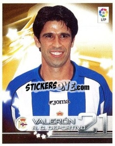 Sticker Valerón - Superliga de Estrellas 2002-2003 n. 163 - Panini