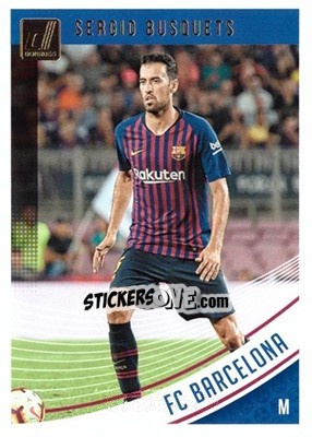 Sticker Sergio Busquets - Donruss Soccer 2018-2019 n. 4 - Panini