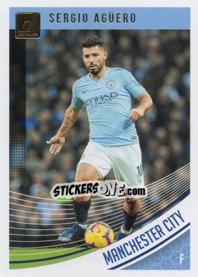 Sticker Sergio Aguero - Donruss Soccer 2018-2019 n. 37 - Panini