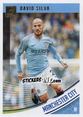 Sticker David Silva - Donruss Soccer 2018-2019 n. 42 - Panini