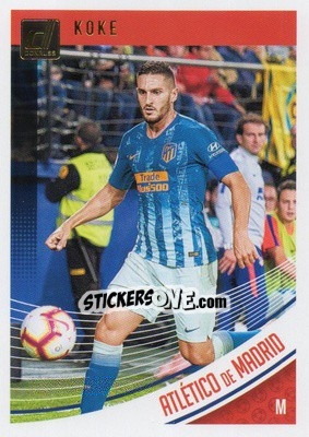 Sticker Koke - Donruss Soccer 2018-2019 n. 48 - Panini