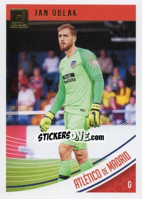 Sticker Jan Oblak - Donruss Soccer 2018-2019 n. 50 - Panini