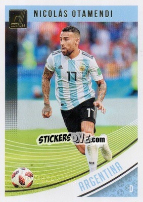 Sticker Nicolas Otamendi - Donruss Soccer 2018-2019 n. 93 - Panini