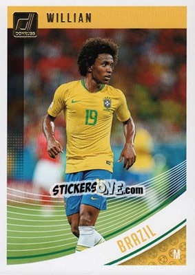 Sticker Willian - Donruss Soccer 2018-2019 n. 107 - Panini