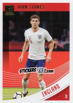 Sticker John Stones - Donruss Soccer 2018-2019 n. 128 - Panini