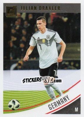 Sticker Julian Draxler - Donruss Soccer 2018-2019 n. 140 - Panini