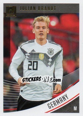 Sticker Julian Brandt - Donruss Soccer 2018-2019 n. 142 - Panini