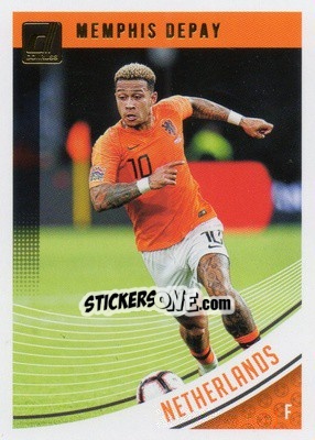 Sticker Memphis Depay - Donruss Soccer 2018-2019 n. 154 - Panini