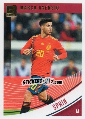 Sticker Marco Asensio - Donruss Soccer 2018-2019 n. 163 - Panini