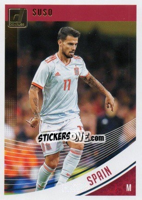Sticker Suso - Donruss Soccer 2018-2019 n. 164 - Panini