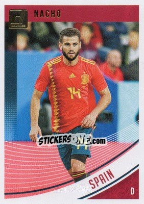Sticker Nacho Fernández - Donruss Soccer 2018-2019 n. 167 - Panini