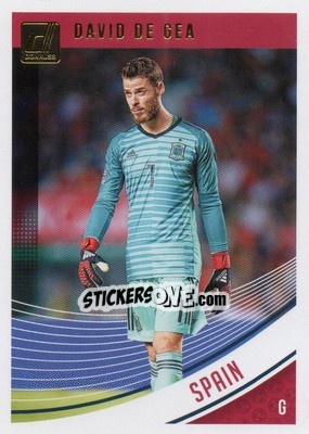 Sticker David de Gea - Donruss Soccer 2018-2019 n. 168 - Panini