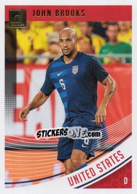Sticker John Brooks - Donruss Soccer 2018-2019 n. 173 - Panini