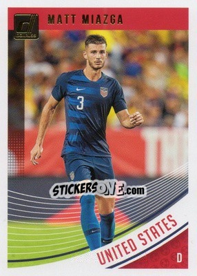 Sticker Matt Miazga - Donruss Soccer 2018-2019 - Panini