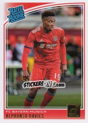 Sticker Alphonso Davies - Donruss Soccer 2018-2019 n. 176 - Panini