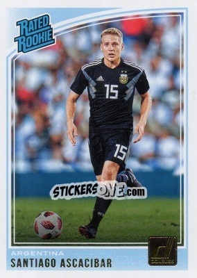 Sticker Santiago Ascacibar - Donruss Soccer 2018-2019 n. 184 - Panini