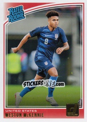 Sticker Weston McKennie - Donruss Soccer 2018-2019 n. 199 - Panini