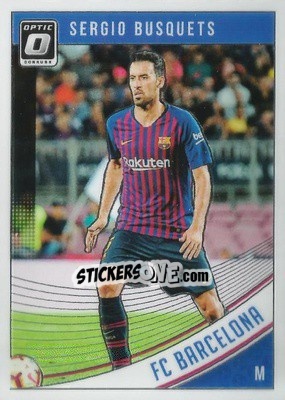 Sticker Sergio Busquets - Donruss Soccer 2018-2019 n. O-4 - Panini