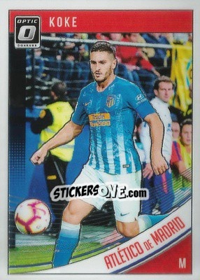 Sticker Koke - Donruss Soccer 2018-2019 n. O-48 - Panini