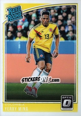 Sticker Yerry Mina - Donruss Soccer 2018-2019 n. O-186 - Panini