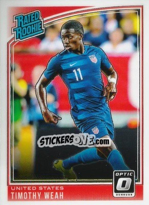 Sticker Timothy Weah - Donruss Soccer 2018-2019 n. O-198 - Panini