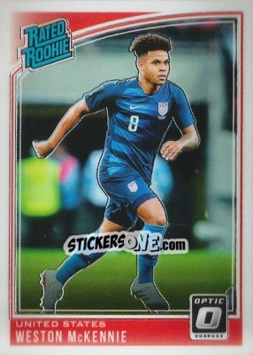 Sticker Weston McKennie - Donruss Soccer 2018-2019 n. O-199 - Panini