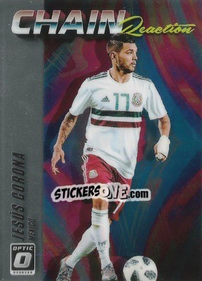 Sticker Jesus Corona - Donruss Soccer 2018-2019 n. CR-22 - Panini