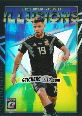 Sticker Sergio Aguero - Donruss Soccer 2018-2019 n. I-5 - Panini