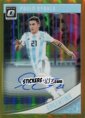 Sticker Paulo Dybala - Donruss Soccer 2018-2019 n. AO-90g - Panini
