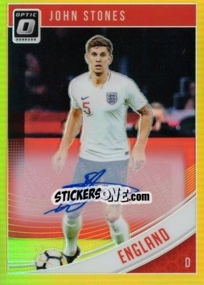 Sticker John Stones - Donruss Soccer 2018-2019 n. AO-128g - Panini