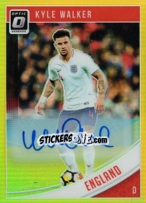 Sticker Kyle Walker - Donruss Soccer 2018-2019 n. AO-129g - Panini