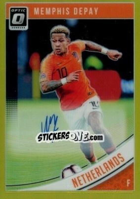 Sticker Memphis Depay - Donruss Soccer 2018-2019 n. AO-154g - Panini