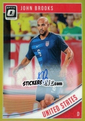 Sticker John Brooks - Donruss Soccer 2018-2019 n. AO-173g - Panini