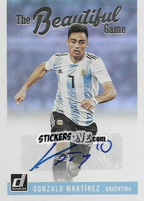 Sticker Gonzalo Martinez - Donruss Soccer 2018-2019 n. BG-15 - Panini