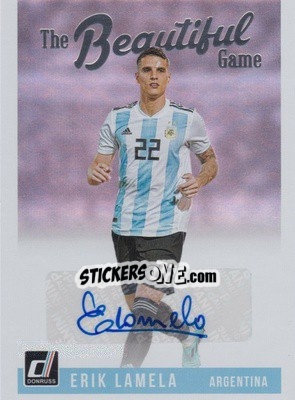 Sticker Erik Lamela - Donruss Soccer 2018-2019 - Panini
