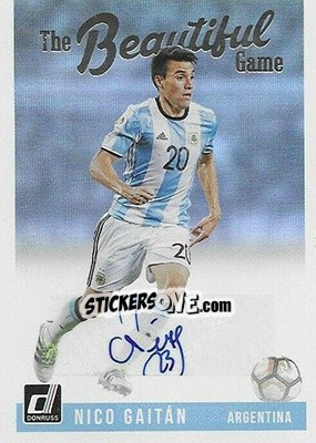 Sticker Nico Gaitan - Donruss Soccer 2018-2019 n. BG-32 - Panini