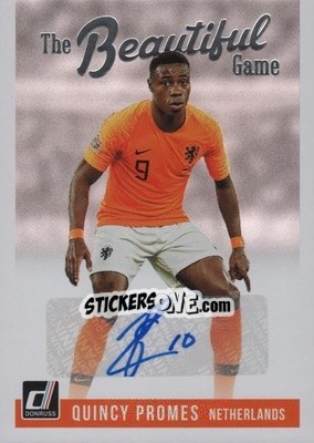 Sticker Quincy Promes - Donruss Soccer 2018-2019 n. BG-36 - Panini