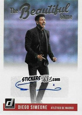 Sticker Diego Simeone - Donruss Soccer 2018-2019 n. BG-50 - Panini