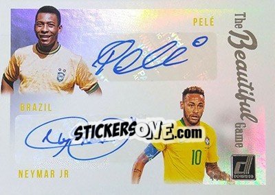 Sticker Pele / Neymar Jr - Donruss Soccer 2018-2019 n. BGD-11 - Panini