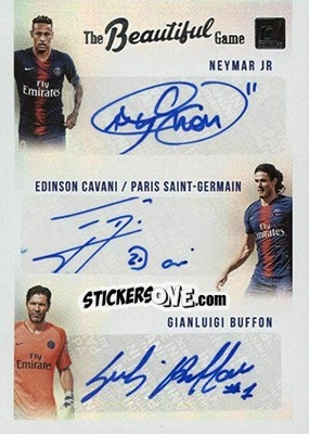 Sticker Edinson Cavani / Neymar Jr / Gianluigi Buffon - Donruss Soccer 2018-2019 n. BGT-1 - Panini