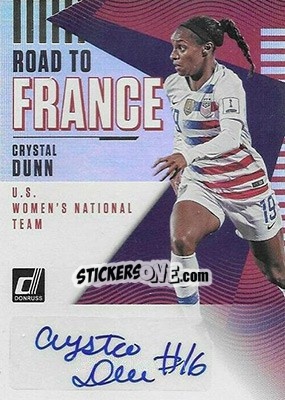 Figurina Crystal Dunn - Donruss Soccer 2018-2019 n. RF-8 - Panini