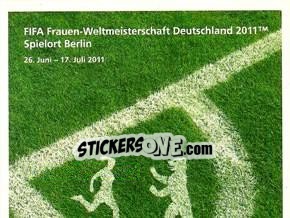 Sticker Berlin - FIFA Women's World Cup Germany 2011 n. 10 - Panini
