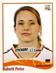 Sticker Babett Peter - FIFA Women's World Cup Germany 2011 - Panini