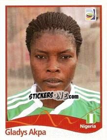 Sticker Gladys Akpa - FIFA Women's World Cup Germany 2011 - Panini