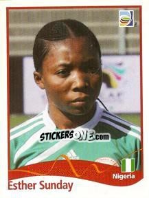 Sticker Esther Sunday - FIFA Women's World Cup Germany 2011 - Panini